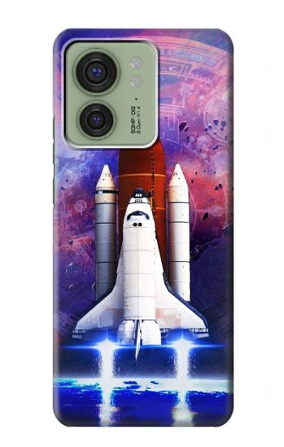 S3913 Colorful Nebula Space Shuttle Case Cover Custodia per Motorola Edge (2023), Edge 40