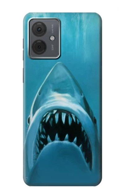 S0830 White Shark Case Cover Custodia per Motorola Moto G14
