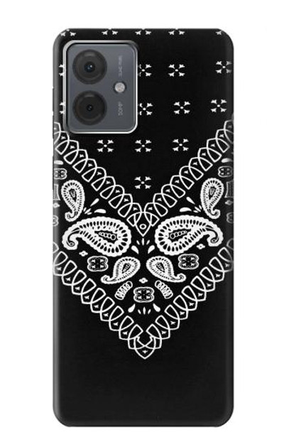 S3363 Bandana Black Pattern Case Cover Custodia per Motorola Moto G14