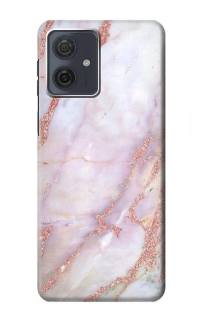 S3482 Soft Pink Marble Graphic Print Case Cover Custodia per Motorola Moto G54