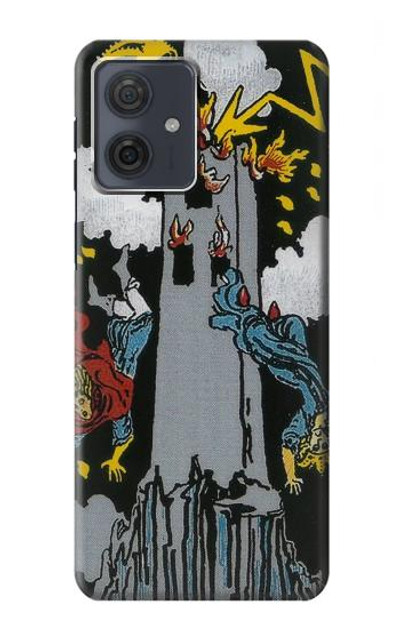 S3745 Tarot Card The Tower Case Cover Custodia per Motorola Moto G54