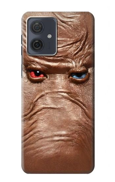 S3940 Leather Mad Face Graphic Paint Case Cover Custodia per Motorola Moto G54