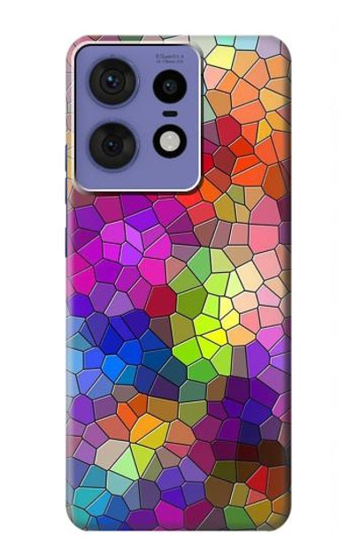 S3677 Colorful Brick Mosaics Case Cover Custodia per Motorola Edge 50 Pro