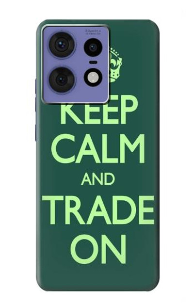 S3862 Keep Calm and Trade On Case Cover Custodia per Motorola Edge 50 Fusion