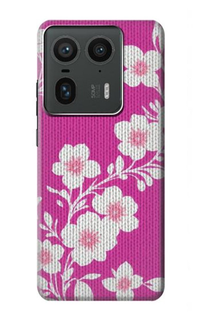 S3924 Cherry Blossom Pink Background Case Cover Custodia per Motorola Edge 50 Ultra