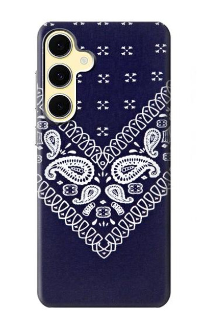 S3357 Navy Blue Bandana Pattern Case Cover Custodia per Samsung Galaxy S24 FE S3357 Navy Blue Bandana Pattern Case Cover Custodia per Samsung Galaxy S24 FE