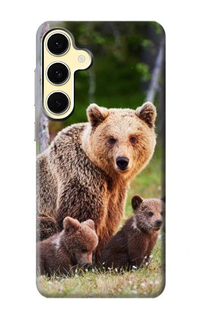 S3558 Bear Family Case Cover Custodia per Samsung Galaxy S24 FE
