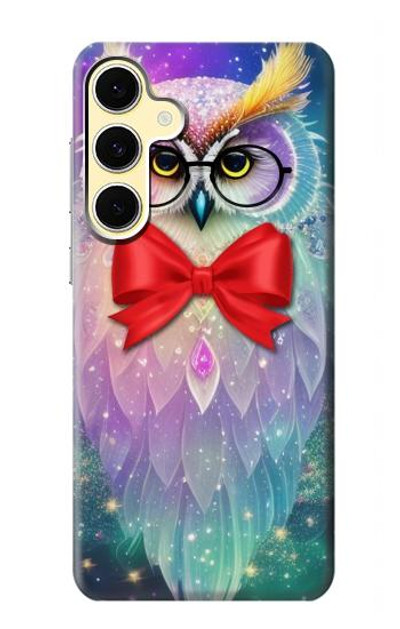 S3934 Fantasy Nerd Owl Case Cover Custodia per Samsung Galaxy S24 FE