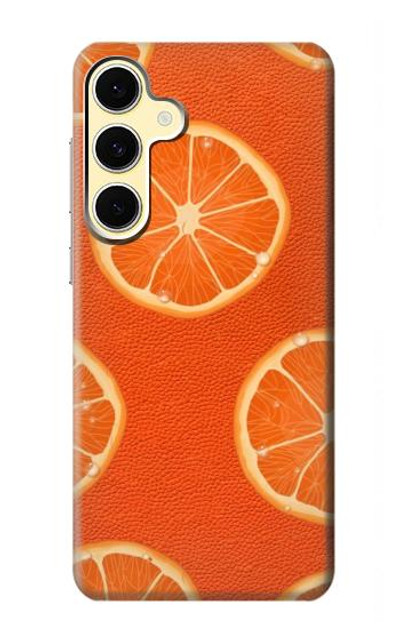 S3946 Seamless Orange Pattern Case Cover Custodia per Samsung Galaxy S24 FE