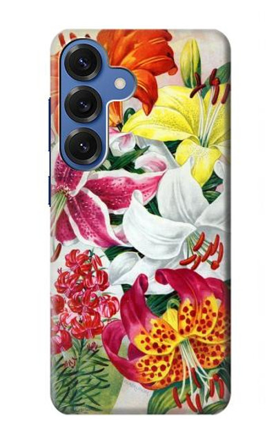 S3205 Retro Art Flowers Case Cover Custodia per Samsung Galaxy S25