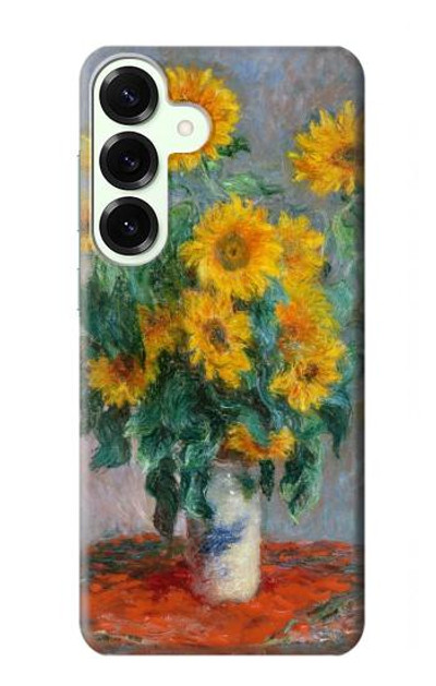 S2937 Claude Monet Bouquet of Sunflowers Case Cover Custodia per Samsung Galaxy S25 Plus