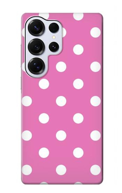 S2358 Pink Polka Dots Case Cover Custodia per Samsung Galaxy S25 Ultra