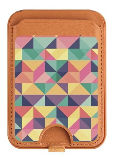 S2379 Variation Pattern Magnetic Card Holder Wallet Stand with MagSafe for iPhone 16 15 14 13 Pro Max