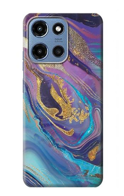 S3676 Colorful Abstract Marble Stone Case Cover Custodia per Motorola Moto G 5G (2025)