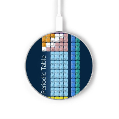 S1847 Periodic Table Caricabatterie wireless da 15W, tipo C, per iPhone e Android, con luce LED S1847 Periodic Table Caricabatterie wireless da 15W, tipo C, per iPhone e Android, con luce LED