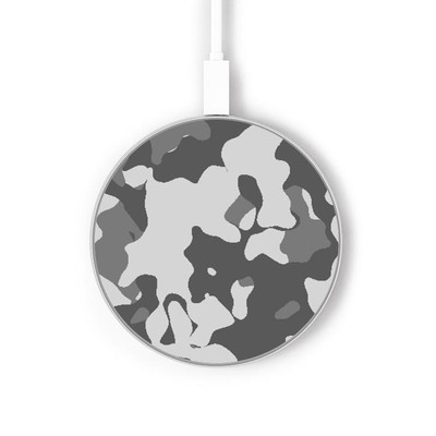 S2186 Gray Camo Camouflage Graphic Printed Caricabatterie wireless da 15W, tipo C, per iPhone e Android, con luce LED S2186 Gray Camo Camouflage Graphic Printed Caricabatterie wireless da 15W, tipo C, per iPhone e Android, con luce LED