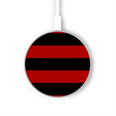 S2638 Black and Red Striped Caricabatterie wireless da 15W, tipo C, per iPhone e Android, con luce LED S2638 Black and Red Striped Caricabatterie wireless da 15W, tipo C, per iPhone e Android, con luce LED