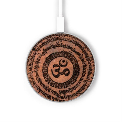 S2874 Om Symbol Tattoo Caricabatterie wireless da 15W, tipo C, per iPhone e Android, con luce LED S2874 Om Symbol Tattoo Caricabatterie wireless da 15W, tipo C, per iPhone e Android, con luce LED