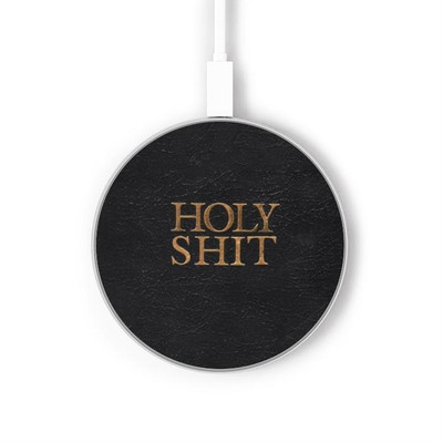 S3166 Funny Holy Shit Caricabatterie wireless da 15W, tipo C, per iPhone e Android, con luce LED