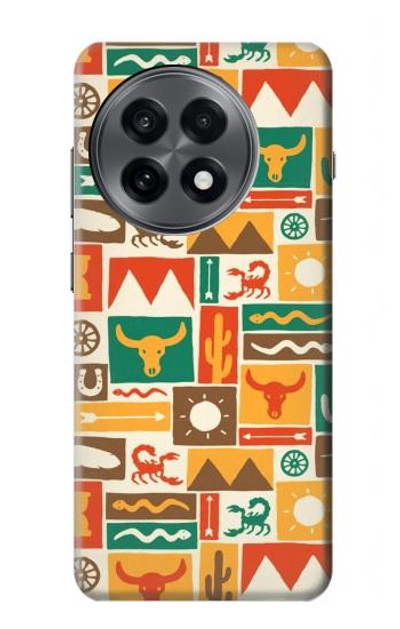 S1873 Western Pattern Case Cover Custodia per OnePlus 13R