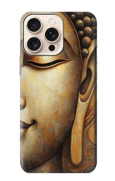 S4022 Vintage Buddha Face Golden Style Case Cover Custodia per iPhone 16 pro max