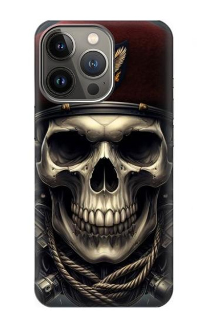 S4014 Skull Soldier Army Case Cover Custodia per iPhone 14 Pro