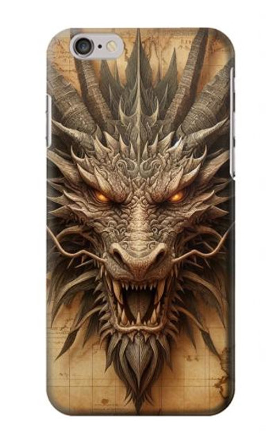 S3981 Dragon Head Old Map Case Cover Custodia per iPhone 6 6S