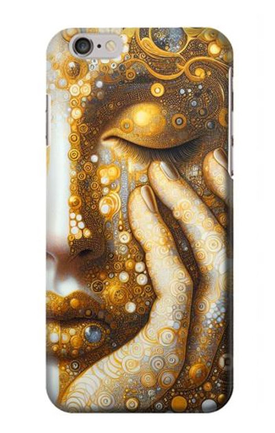 S4026 Women Crying Golden Tear Case Cover Custodia per iPhone 6 6S