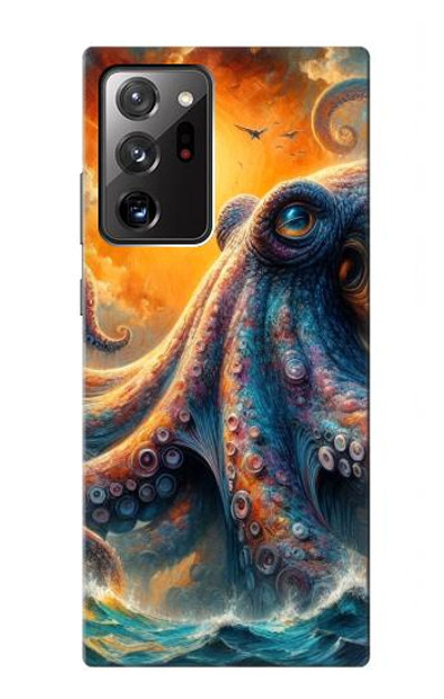 S4003 Oil Color Painting Giant Octopus Case Cover Custodia per Samsung Galaxy Note 20 Ultra, Ultra 5G