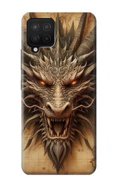 S3981 Dragon Head Old Map Case Cover Custodia per Samsung Galaxy A12