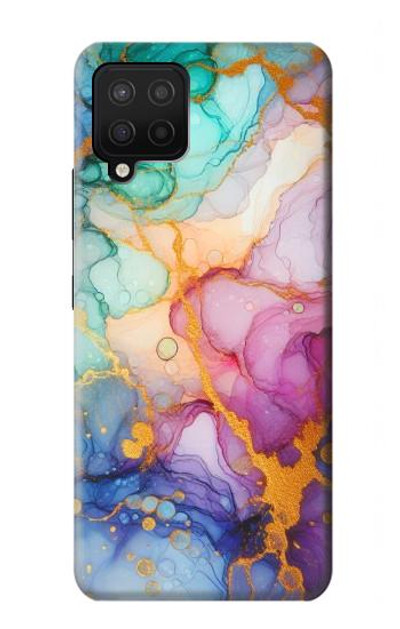 S4001 Multicolored Abstract Lilac Emerald Case Cover Custodia per Samsung Galaxy A12