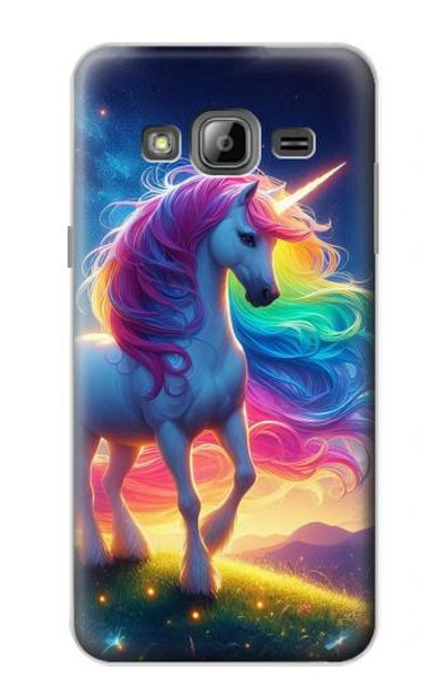 S3977 Colorful Unicorn Case Cover Custodia per Samsung Galaxy J3 (2016)