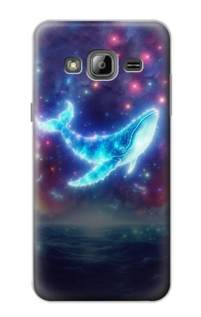 S3982 Dream Whale Colorful Nebula Case Cover Custodia per Samsung Galaxy J3 (2016)
