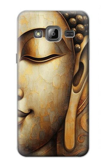 S4022 Vintage Buddha Face Golden Style Case Cover Custodia per Samsung Galaxy J3 (2016)
