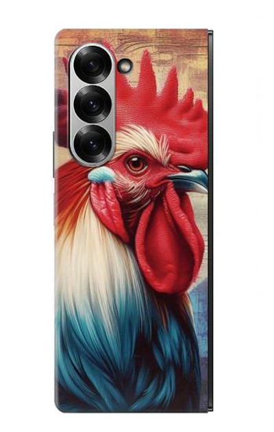 S3987 French Rooster Case Cover Custodia per Samsung Galaxy Z Fold 6