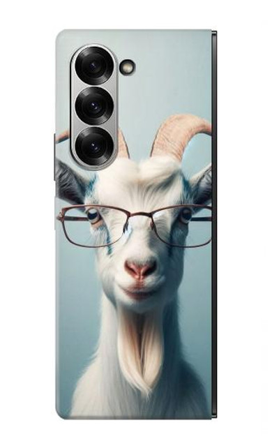 S3991 Goat Glasses Case Cover Custodia per Samsung Galaxy Z Fold 6