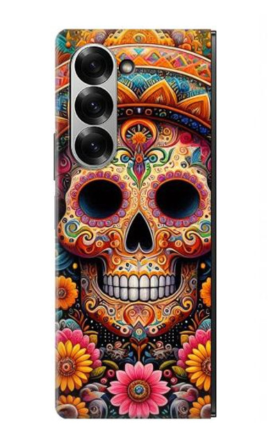 S3999 Mexican Skull Painting Case Cover Custodia per Samsung Galaxy Z Fold 6