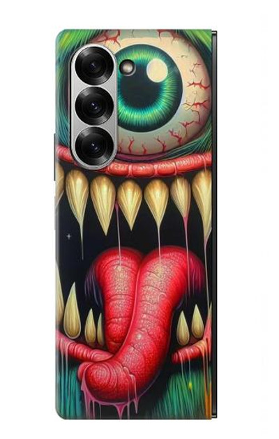 S4000 Monster Graffiti Wall Art Case Cover Custodia per Samsung Galaxy Z Fold 6