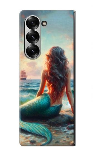 S4006 Oil Painting Mermaid Case Cover Custodia per Samsung Galaxy Z Fold 6