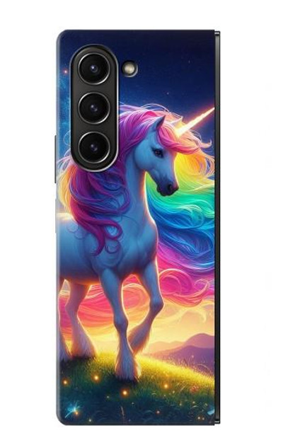 S3977 Colorful Unicorn Case Cover Custodia per Samsung Galaxy Z Fold 5