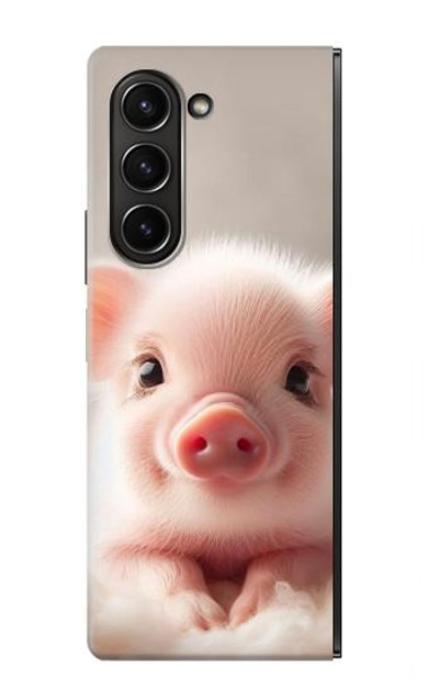 S3979 Cute Baby Pig Case Cover Custodia per Samsung Galaxy Z Fold 5