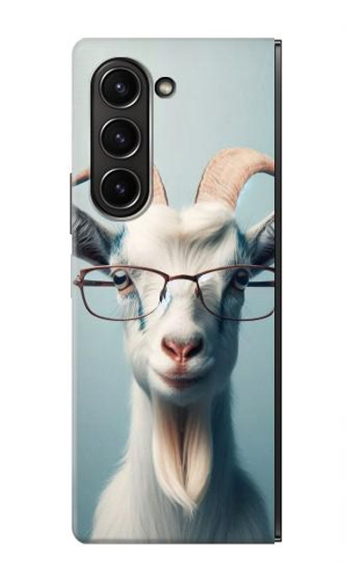 S3991 Goat Glasses Case Cover Custodia per Samsung Galaxy Z Fold 5