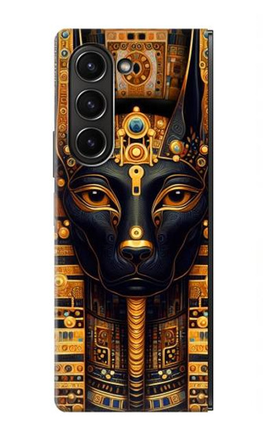 S3992 Gold Black Anubis Case Cover Custodia per Samsung Galaxy Z Fold 5