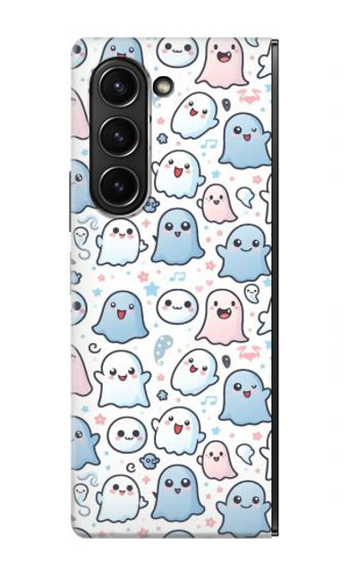 S4013 Seamless Cute Ghost Pattern Case Cover Custodia per Samsung Galaxy Z Fold 5