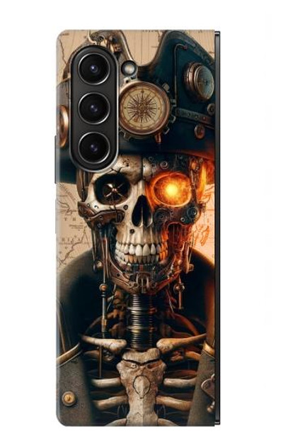 S4018 Steampunk Pirate Skull Case Cover Custodia per Samsung Galaxy Z Fold 5