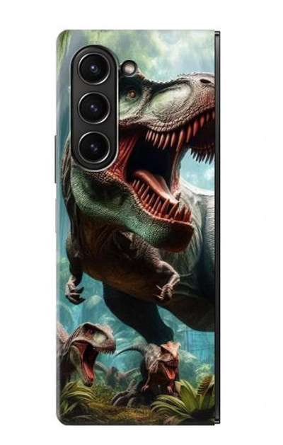 S4021 T-rex Dinosaur Jurassic Case Cover Custodia per Samsung Galaxy Z Fold 5