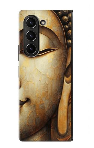 S4022 Vintage Buddha Face Golden Style Case Cover Custodia per Samsung Galaxy Z Fold 5
