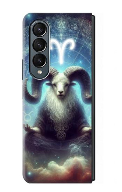 S4002 Mystical Zodiac Aries Case Cover Custodia per Samsung Galaxy Z Fold 4