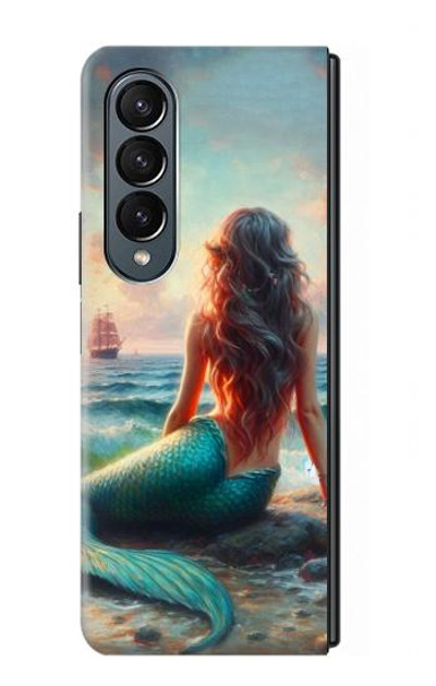 S4006 Oil Painting Mermaid Case Cover Custodia per Samsung Galaxy Z Fold 4