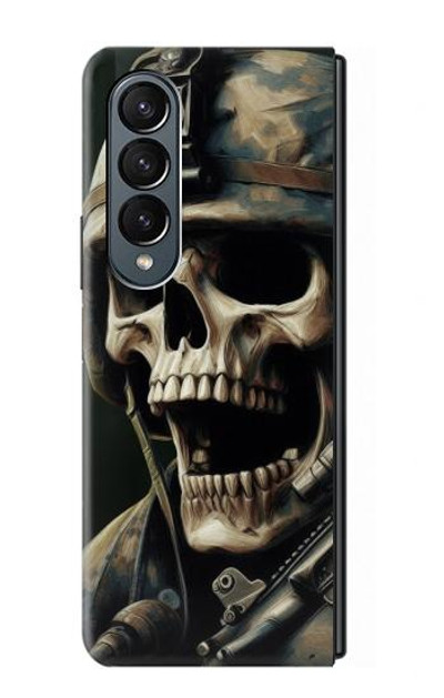 S4017 Skull Soldier Case Cover Custodia per Samsung Galaxy Z Fold 4